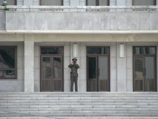 North Korean Soldier at DMZ