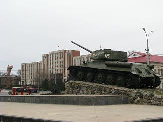 Tank and Presidential Palace