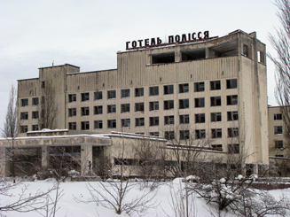 Abandoned Hotel in Pripyat - Chernobyl Exclusion Zone Abandoned Hotel in Pripyat - Chernobyl Exclusion Zone