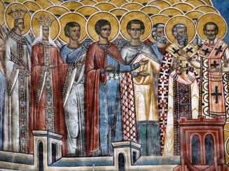 Part of the Voronet Monastery Frescoe