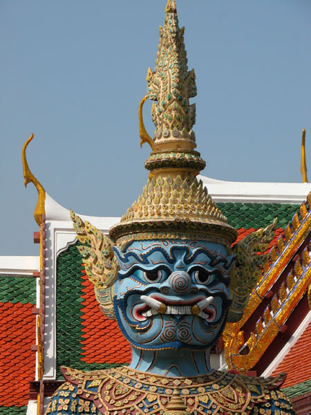 Detail of Grand Palace Guardian - Bangkok, Thailand
