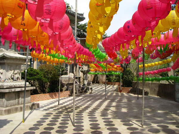 Busan, South Korea - Seokbulsa Temple Lanterns