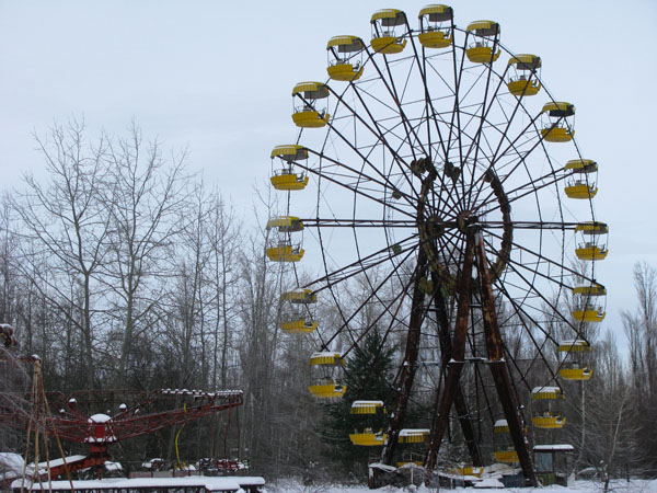 Chernobyl, Ukraine - Prypyat Town is Deserted and Eerie