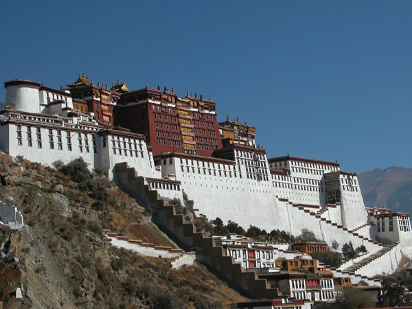 Lhasa, Tibet - Potala Palace, the former Winter Palace of the Dalai Lama