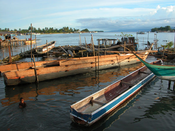 Boats of Manokwari, Papua, Indonesia