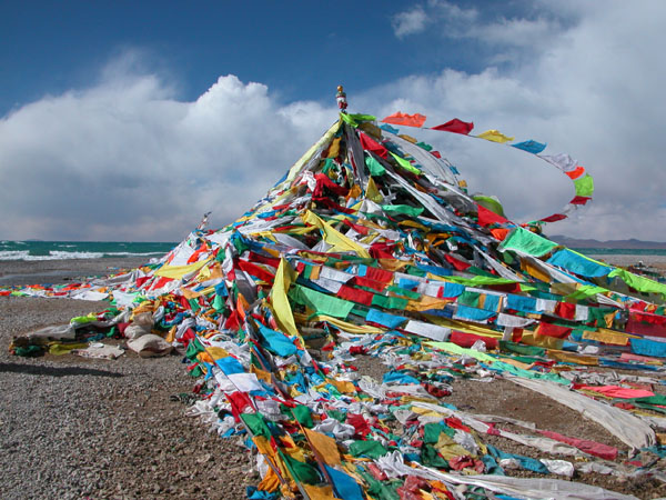Prayer Flags at Nam Tso, Tibet