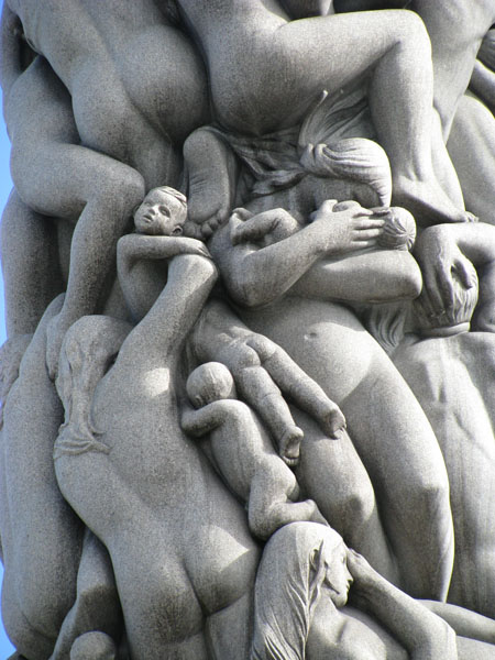 Oslo, Norway - Carved Monolith in Vigeland Park