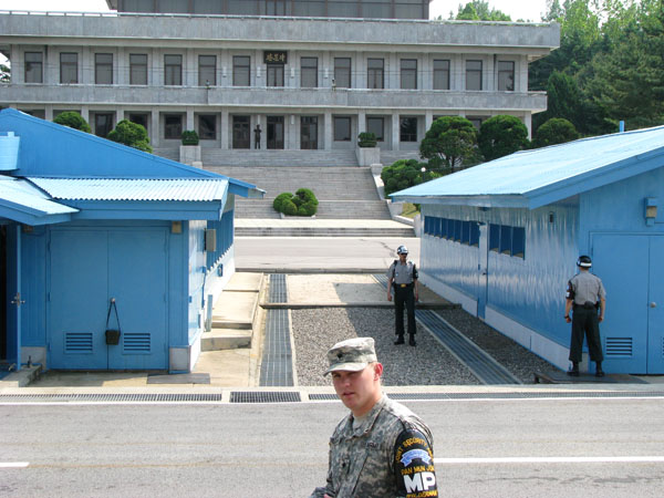 Seoul, South Korea - DMZ Joint Security Area Looking into North Korea