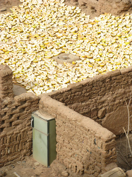Turpan, China - Tuyoq Village and Fridge in the Wall