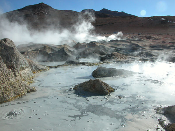 Mud Pots at 5000 Meters in Bolivia